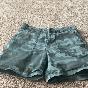 Camo shorts size 6